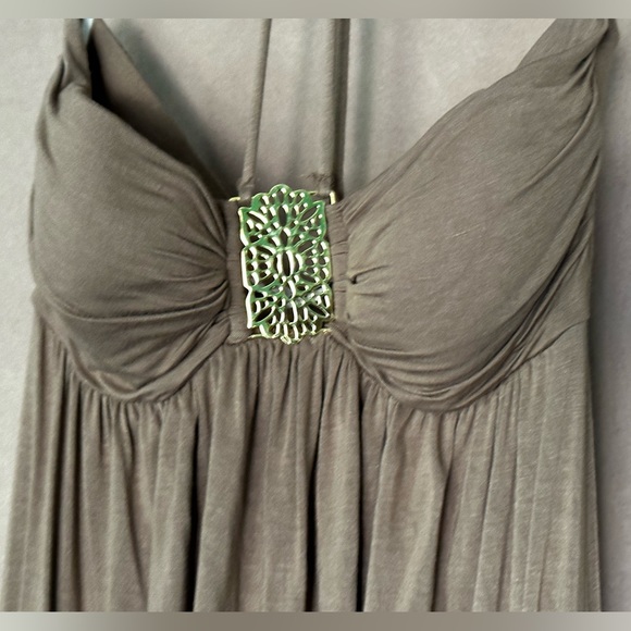 Forever 21 flare party flirty date halter spaghetti straps dress. Size M. - Picture 7 of 15